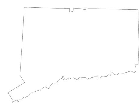 Connecticut State Outline Map Free Download