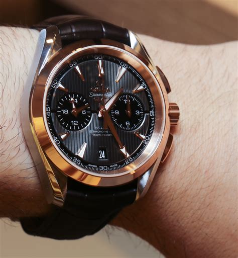 Omega Aqua Terra Chronograph GMT Watch Hands-On | aBlogtoWatch