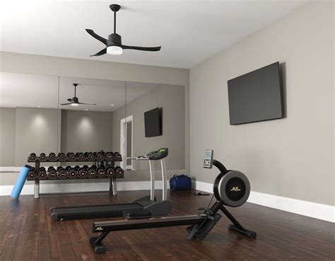 Our favorite spaces: The updated home gym & Hunter Fan