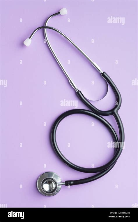 Black medical stethoscope Stock Photo - Alamy