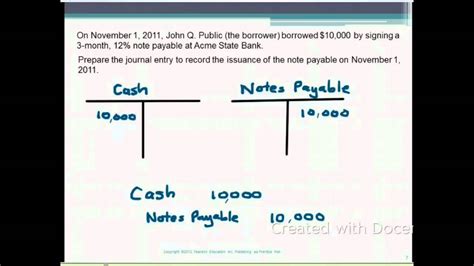 9.1 Short Term Notes Payable - YouTube