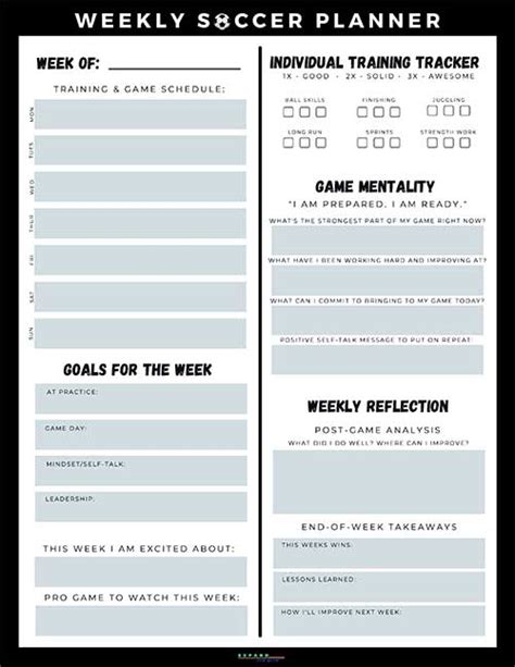 Goal setting worksheets | Expand Your Game