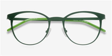 Reunion | Matte Green Metal Eyeglasses | EyeBuyDirect