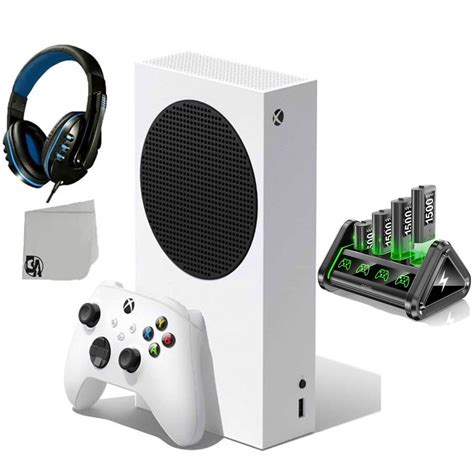 Xbox Series S Console and Battery 4 Packs 1500mAh Rechargeable ...