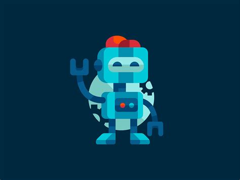 Robot with a hat by Defaced on Dribbble