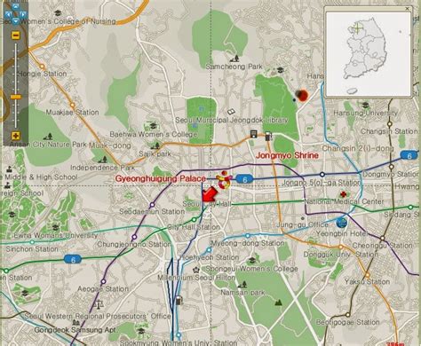 Cheonggyecheon Seoul Location Map | Seoul Weather and Airport Subway Map