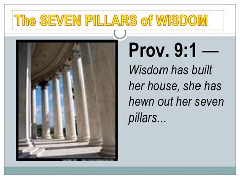 The 7 Pillars of Wisdom