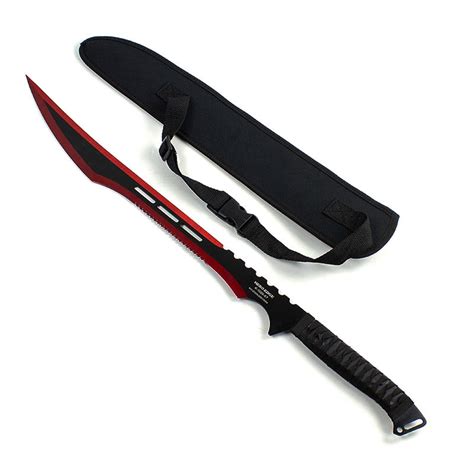 Crimson Edge Ninja Sword - Red Blade Ninja Katana - Black Metal Ninja Swords | KarateMart.com