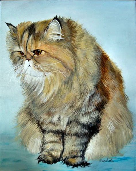 Persian Cat Oil Painting - Pets Lovers