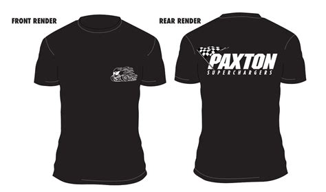 Paxton - "Flag" Design T-Shirt (Black) | Paxton Superchargers – Vortech Superchargers