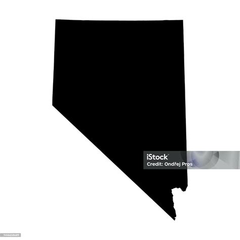 Nevada Map Shape United States Of America Flat Concept Icon Symbol ...