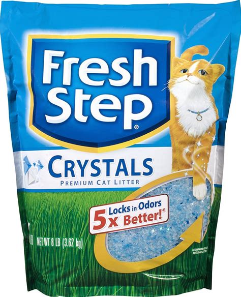 Fresh Step Crystals, Premium, Clumping Cat Litter, Scented, 8 Pounds * Special cat product just ...