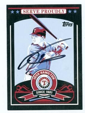 Josh Hamilton autographed baseball card (Texas Rangers) 2009 Topps #PP18