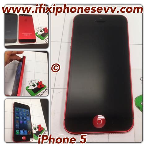 iPhone 5 customized to red we are the 1st to do this in Evansville.