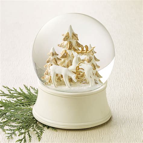 Splendid Reindeer Snow Globe | Gump's