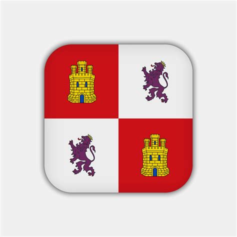 Castile and Leon flag, autonomous community of Spain. Vector illustration. 13430999 Vector Art ...