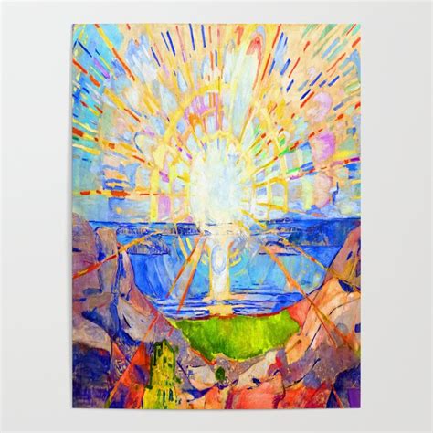 Edvard Munch The Sun Poster by Jon Baran | Society6