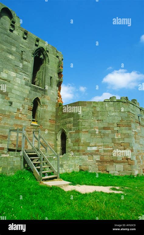 Ruined remains of Stafford Castle Staffordshire England Stock Photo - Alamy