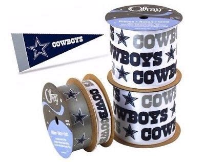 NFL Licensed Dallas Cowboys Ribbon - 4 Offray prints &widths & Mini Pennants | Dallas cowboys ...