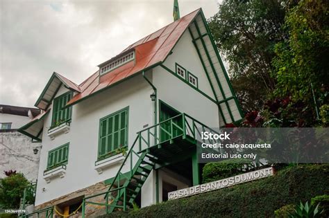 Exterior Facade Of Santos Dumont Museum House Famous Brazilian Aviator ...