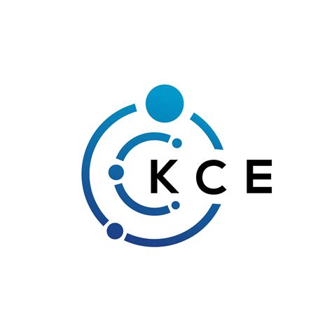 diseño de logotipo de tecnología de letras kce sobre fondo blanco. kce letras iniciales ...