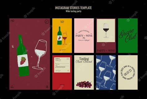 Premium PSD | Wine tasting party template