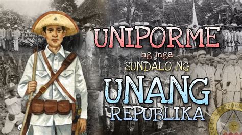 UNIPORME NG MGA SUNDALO NG UNANG REPUBLIKA | Mga bahagi at gamit ...