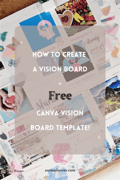 How To Create a Vision Board + Free Canva Vision Board Template! | Creating a vision board ...