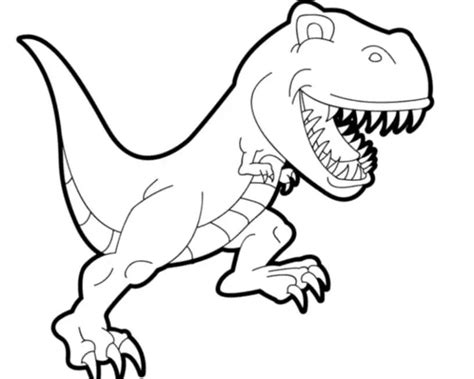 Print & Download - Dinosaur T-Rex Coloring Pages for Kids