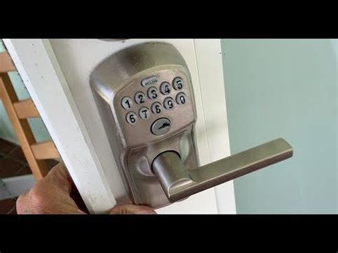 How to change a battery in a Schlage Keypad deadbolt Lock - YouTube | Keypad deadbolt, Deadbolt ...