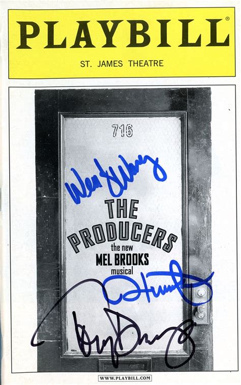 THE PRODUCERS - Broadway Cast AUTOGRAPHS Signed Playbill