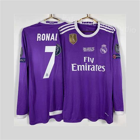 2016-2017 Real Madrid C Ronaldo Champions League Final Jersey Classic ...