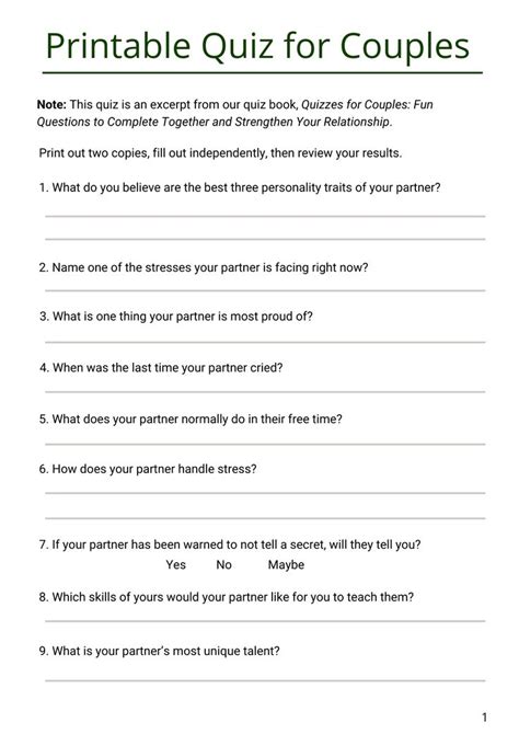 Quizzes for Couples to Take Together: Have Fun, Connect, and Strengthen Your Relationship - Our ...