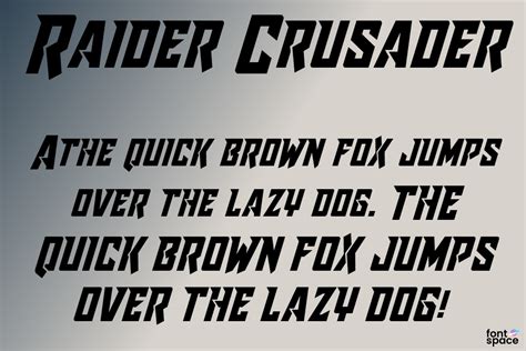 Raider Crusader Font | Iconian Fonts | FontSpace