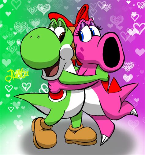 Yoshi x Birdo by AVM-Cartoons on DeviantArt