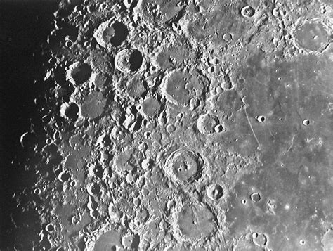 Figure 5. Craters on the Moon. Courtesy NASA/JPL.