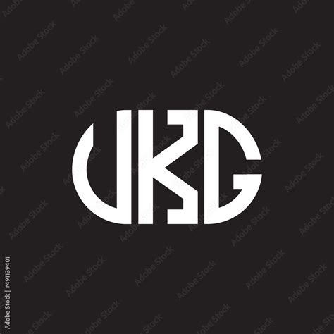 UKG letter logo design on black background. UKG creative initials ...