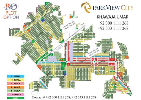 Updated and recent map of Park View... - ParkView City Lahore