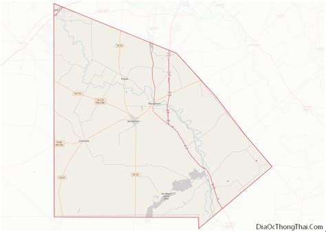 Map of Atascosa County, Texas - Thong Thai Real