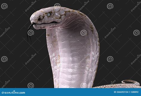 Albino King Cobra Snake. Abnormal Snake Royalty-Free Stock Photography ...