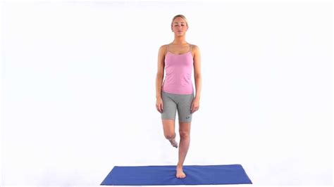 Balance exercise One leg stand eyes closed - YouTube