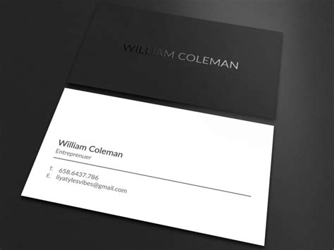 Design minimalist business card design by Joyayafi | Fiverr