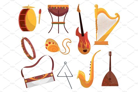 Set various musical instruments – MasterBundles