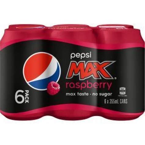 Pepsi Max Soft Drink Raspberry Cola Reviews - Black Box