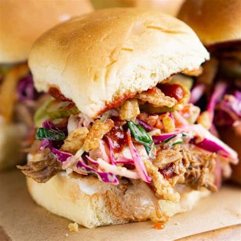 Pulled Pork Sliders Recipe - The Kitchen Girl