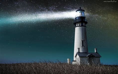 Latarnia Morska, Trawa, Noc | Faro, Lighthouse, Imagenes de noches estrelladas