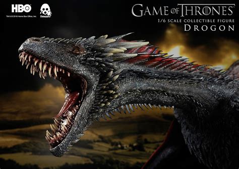 Dragão Drogon Game of Thrones – Action Figure Perfeita 1:6 ThreeZero ...