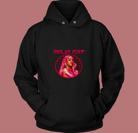 Doja Cat Laser Grid Portrait 80s Hoodie - Mpcteehouse.com