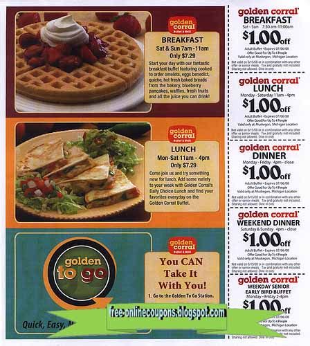 Printable Coupons 2018: Golden Corral Coupons