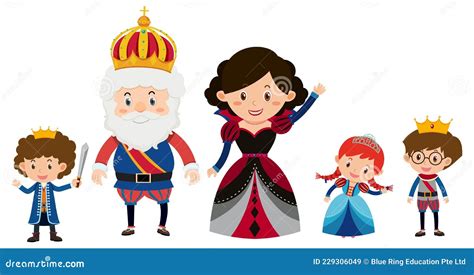 Royal Family Cartoon Character Stock Vector - Illustration of clipart ...